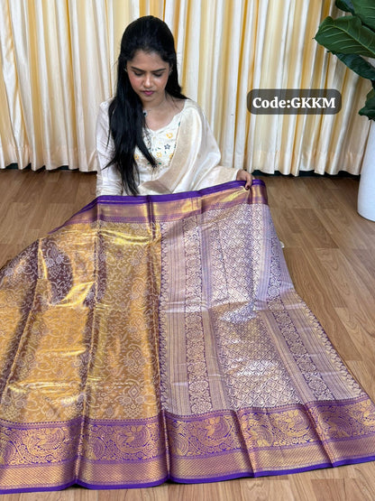 Kanchipuram inspired semi silk saree🥳