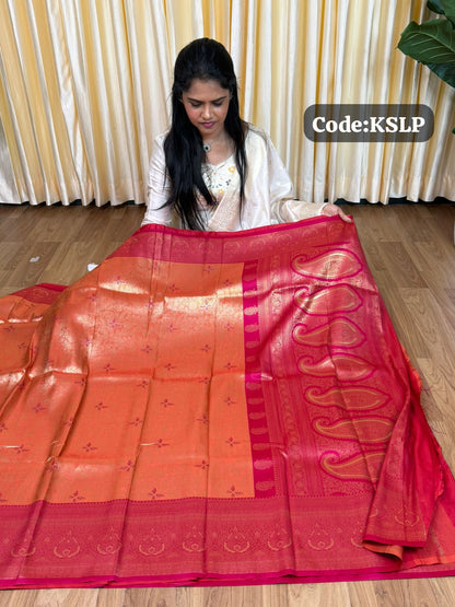 Bridal Kanchi semi silk saree🌈🥰