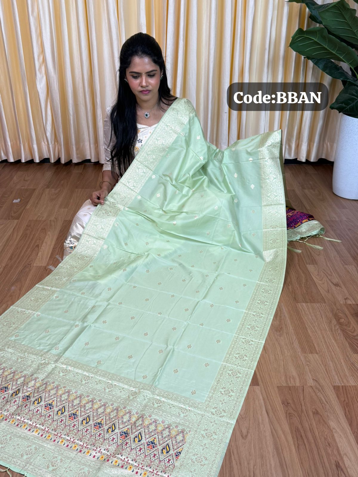Paithani silk 3 pcs set unstitched 🥳