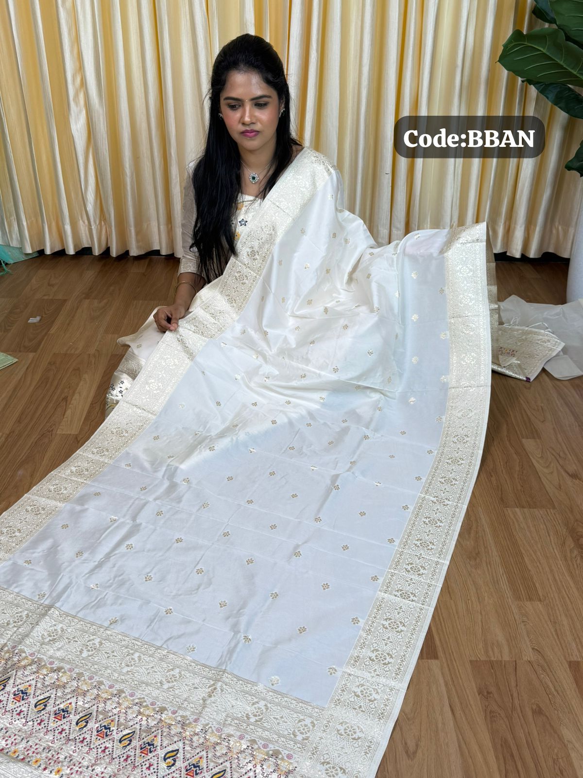 Paithani silk 3 pcs set unstitched🥳