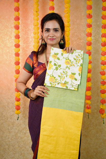 Mul cotton saree with blouse 😍😎🥳✅