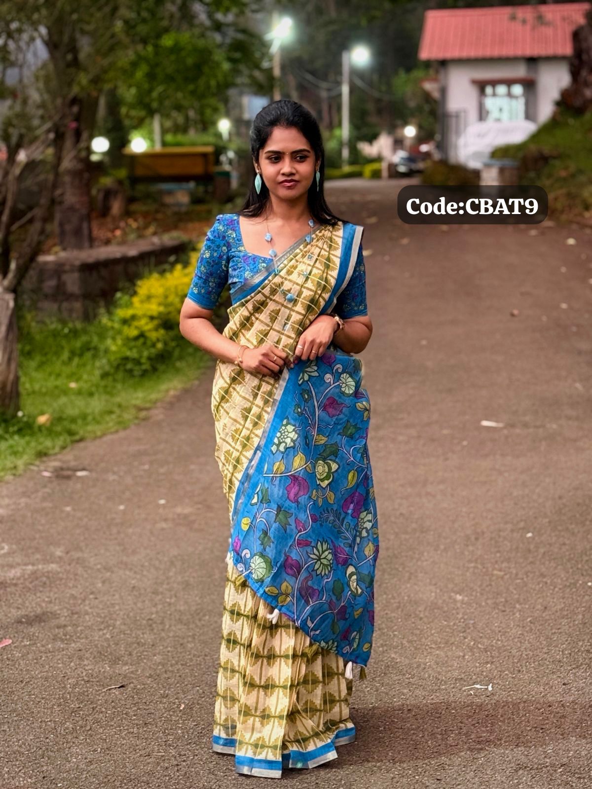 Linen cotton saree😍😎📚