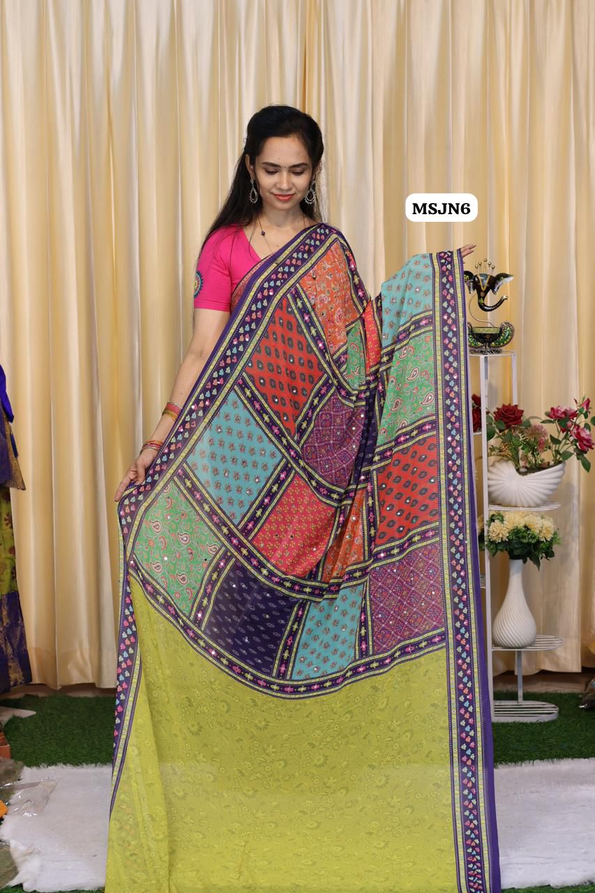 Masakali sarees with mirron work😍😎📚