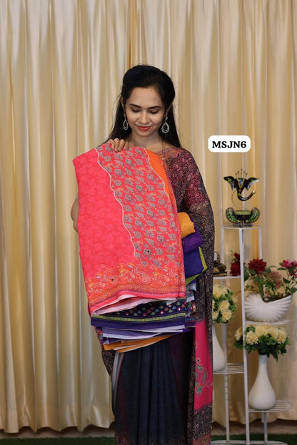 Masakali sarees with mirron work😍😎📚