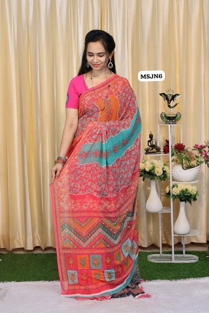 Masakali sarees with mirron work😍😎📚