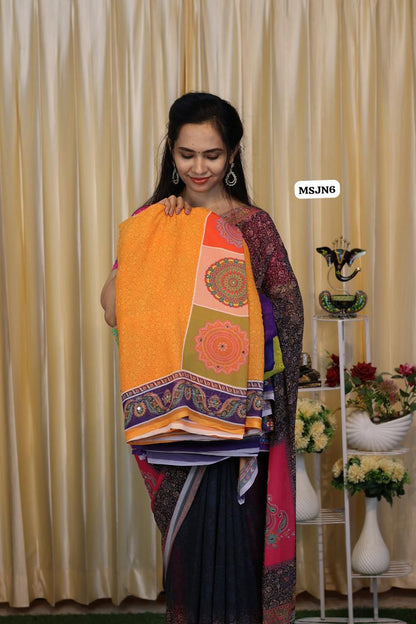 Masakali sarees with mirron work😍😎📚