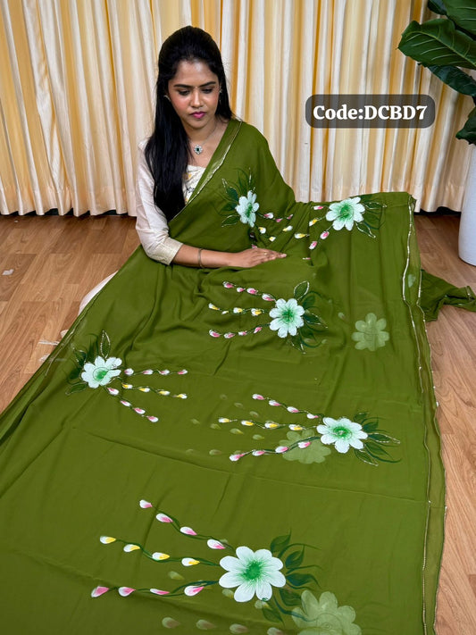 Georgette saree🥰😎📚