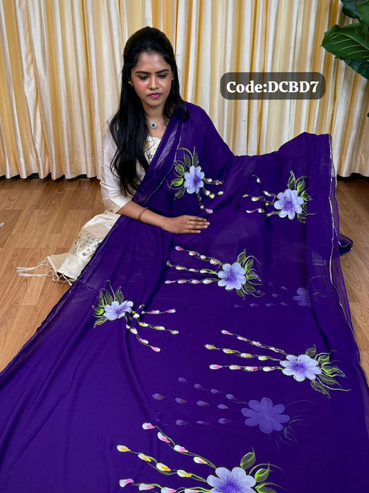 Georgette saree🥰😎📚