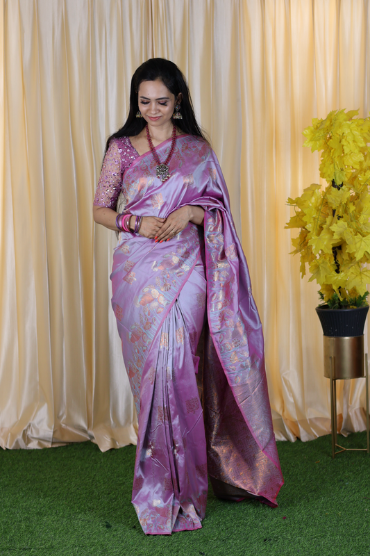 Most trending Semi soft silk saree with zari weaving 😍🥳
