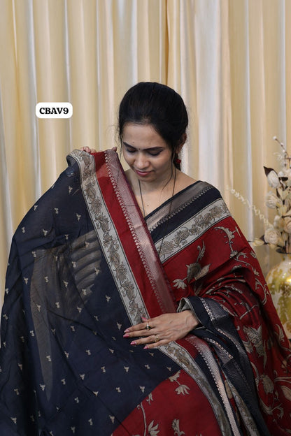 Maheshwari semi soft silk with kalamkari design😍😎📚