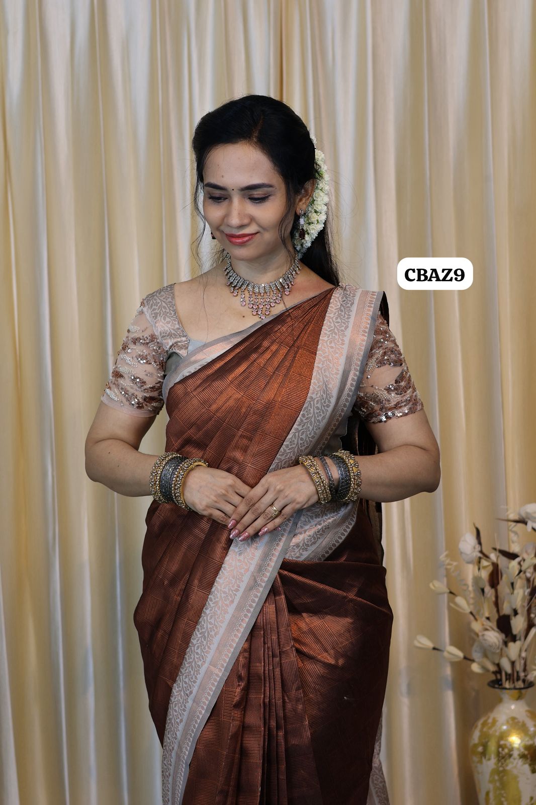 Bridal semi silk saree 😍😎📚