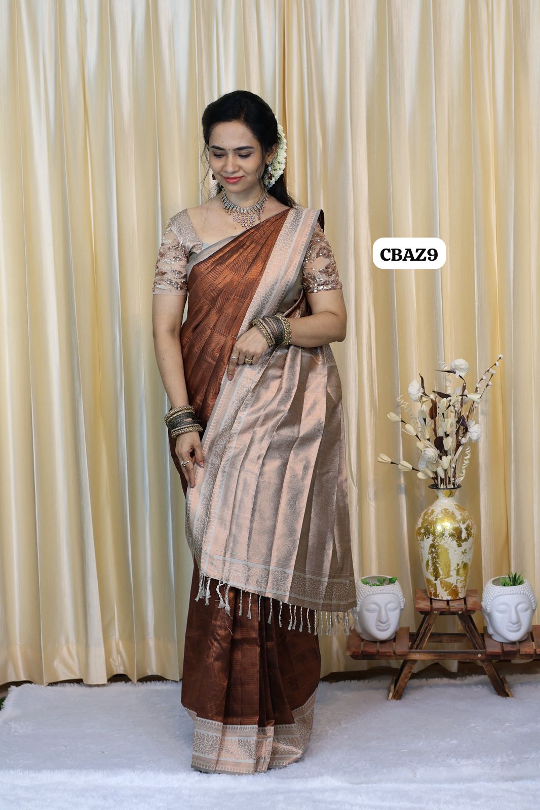 Bridal semi silk saree 😍😎📚