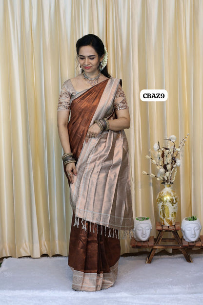 Bridal semi silk saree 😍😎📚