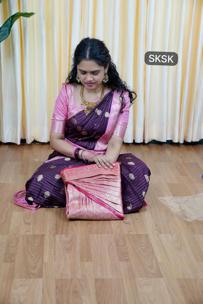 Kanchi semi silk without prepleet🥳✅