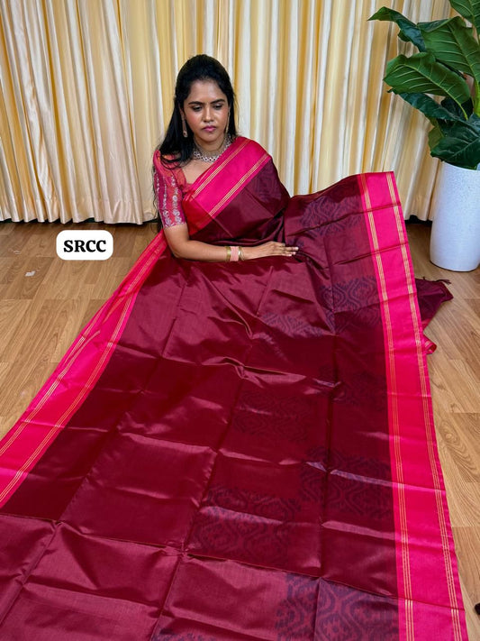 Soft silk sarees with Poachampally design🥰😎📚🌈