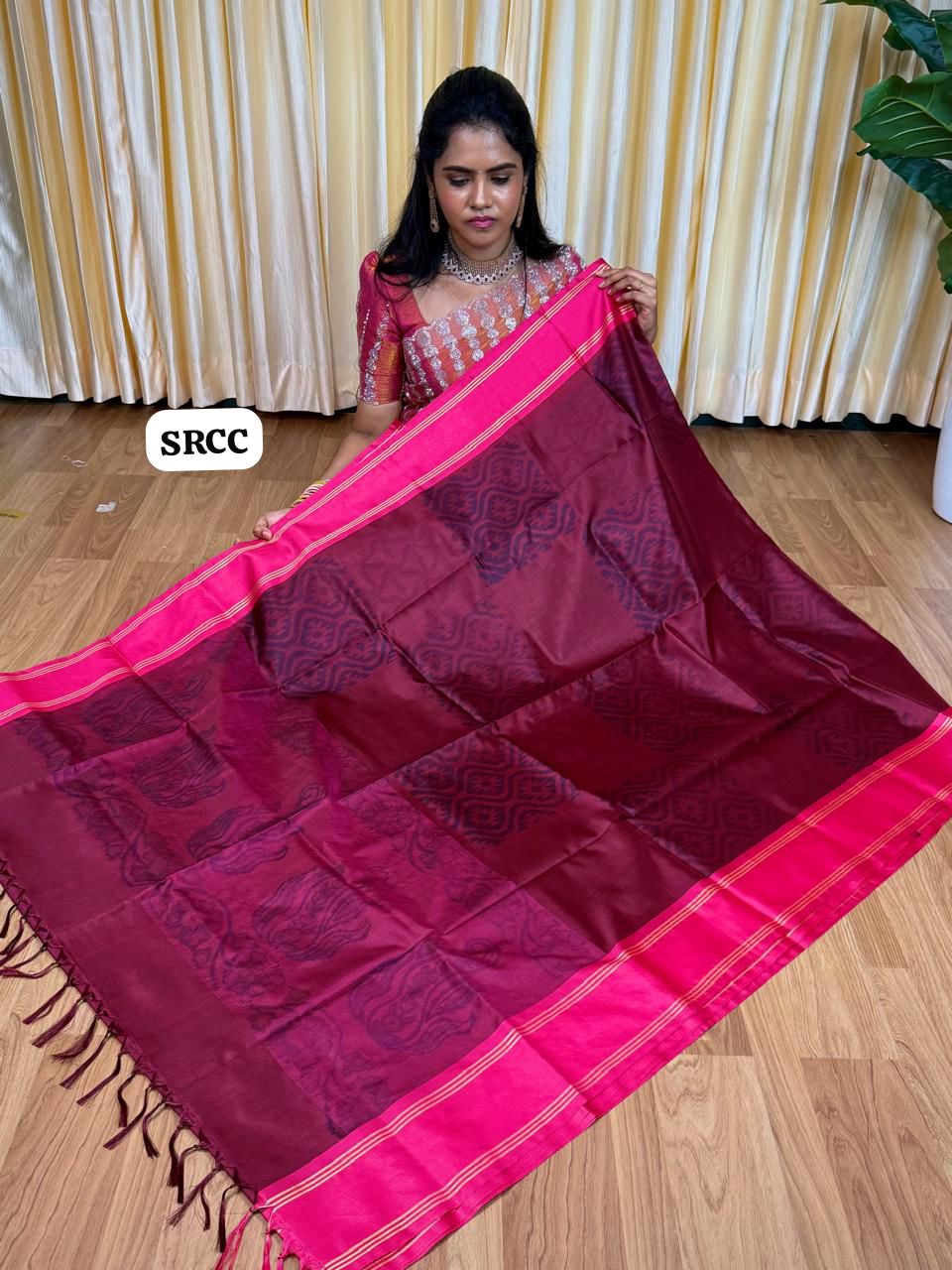 Soft silk sarees with Poachampally design🥰😎📚🌈