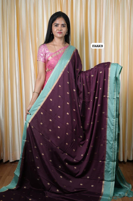 Semi Mysore crepe silk sarees🥰✅