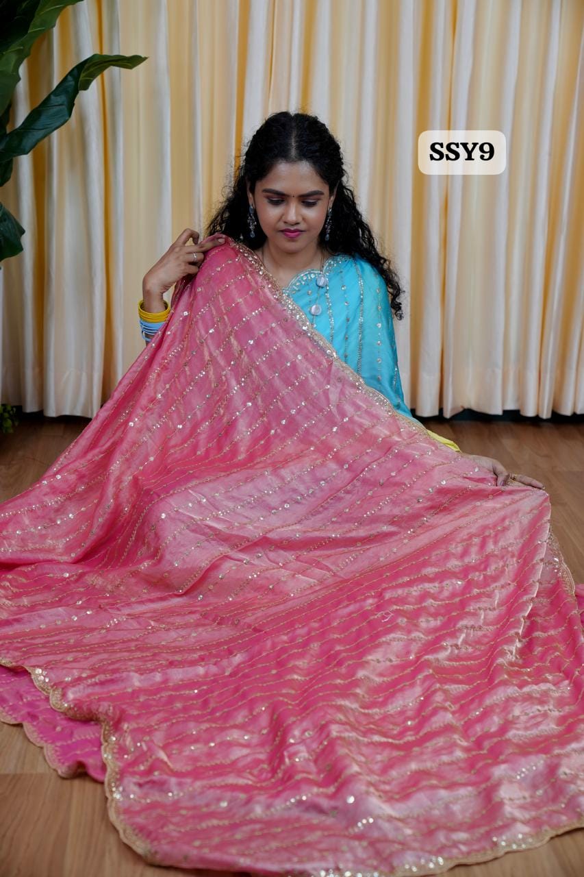 Premium space silk with Sequence work🎁
