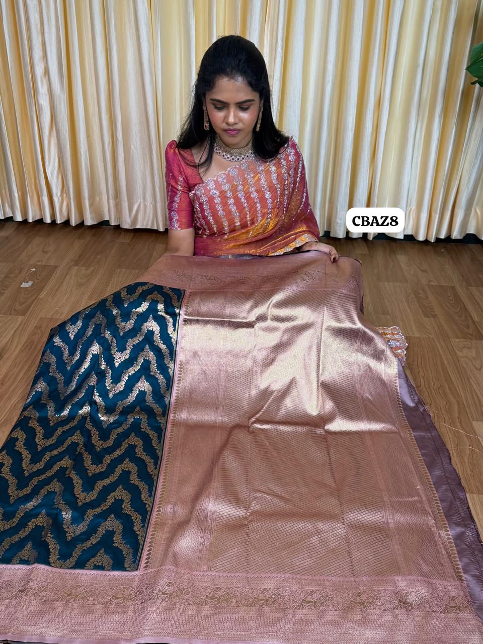 Soft silk saree-๐๐๐ โ Rishi Boutique
