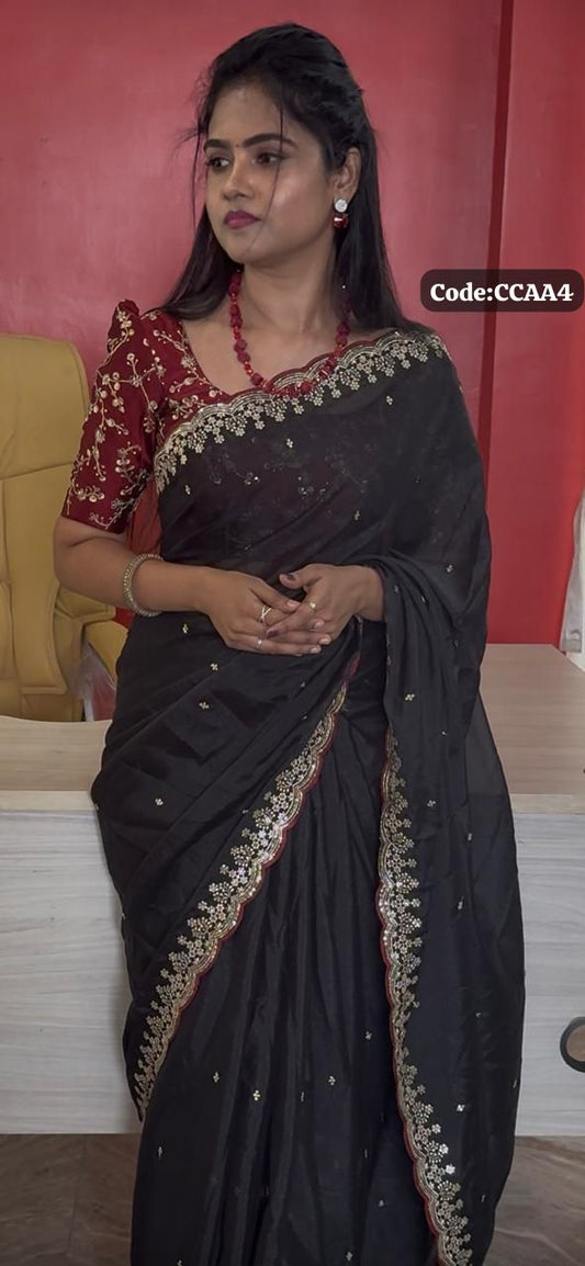 Shimmer Georgette Saree🥳