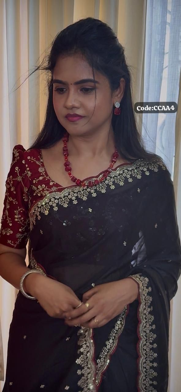 Shimmer Georgette Sarees🥳