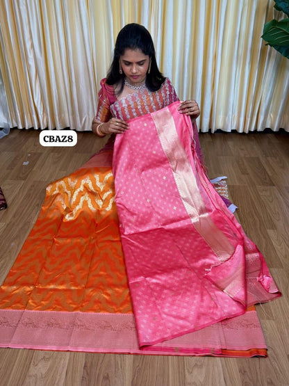 Soft silk saree🌈🥰😍😎📚