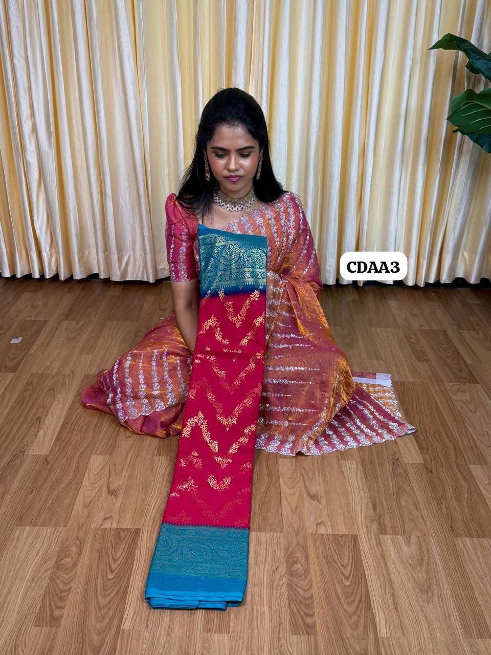Chiffon saree 🥰😎📚