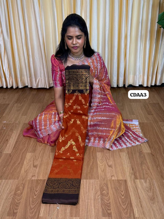 Chiffon saree 🥰😎📚
