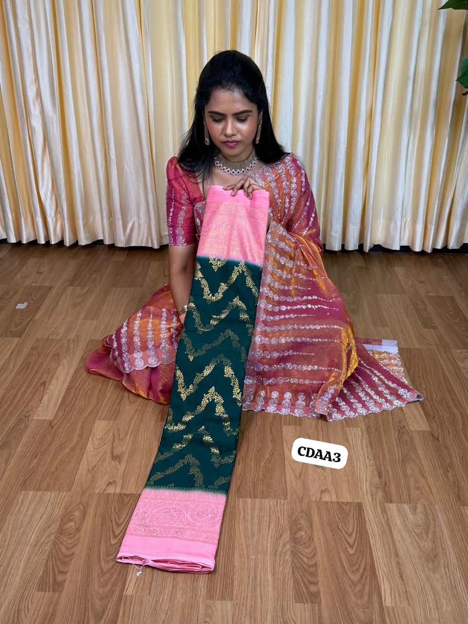 Chiffon saree 🥰😎📚