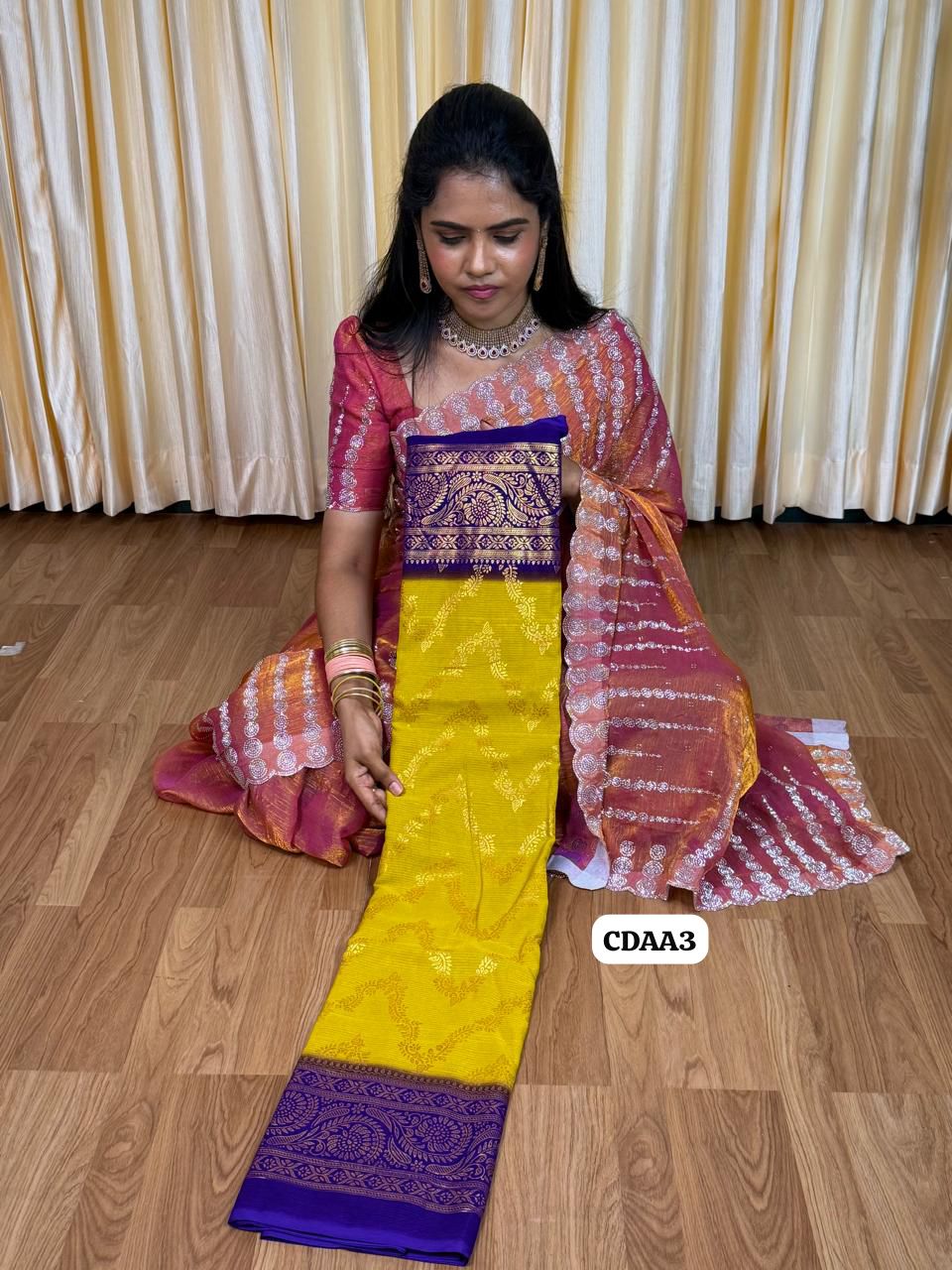 Chiffon saree 🥰😎📚