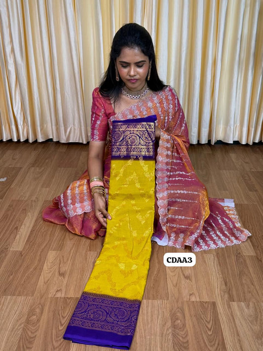 Chiffon saree 🥰😎📚