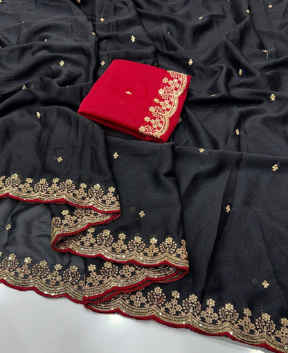 Shimmer Georgette Sarees🥳