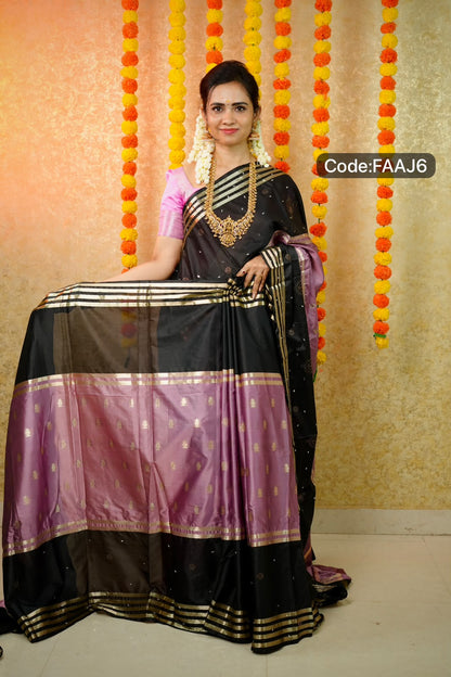Katan semi silk with mirror work😍🥳