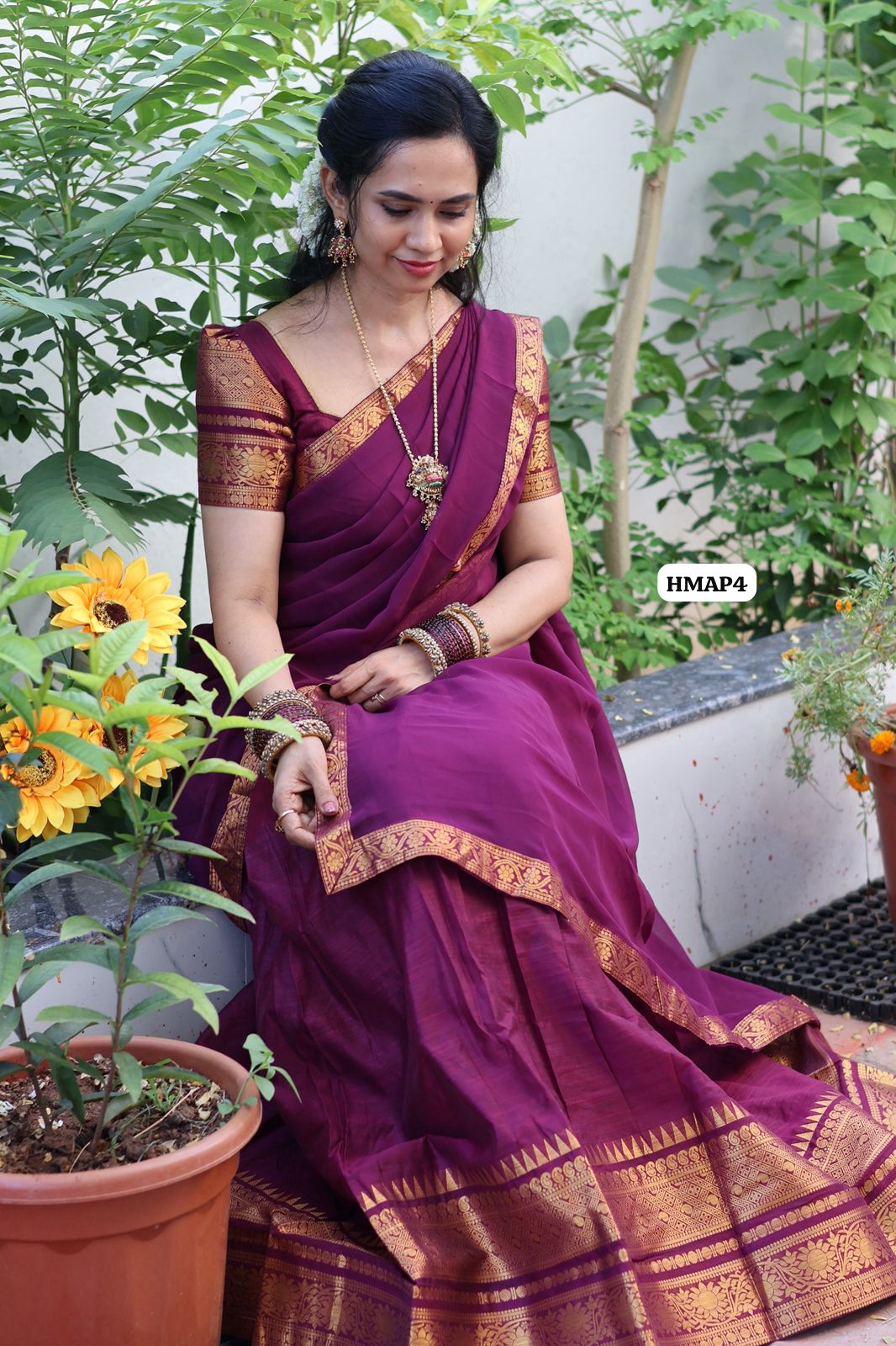 Premium Kanchi half saree stitched with full lining 🥳
