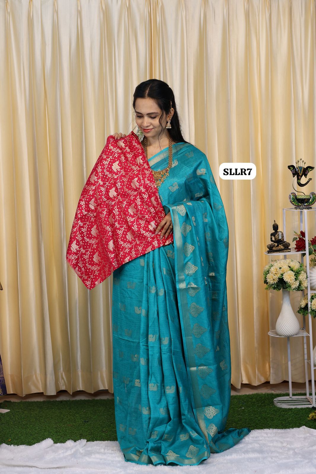 Mysore semi crepe silk saree with contrast blouse😎😍📚offer