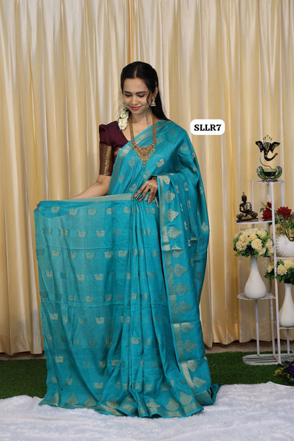 Mysore semi crepe silk saree with contrast blouse😎😍📚offer