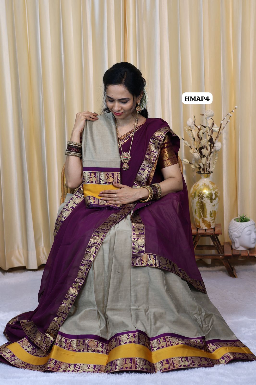 Premium Kanchi half saree stitched with full lining 👇🏻