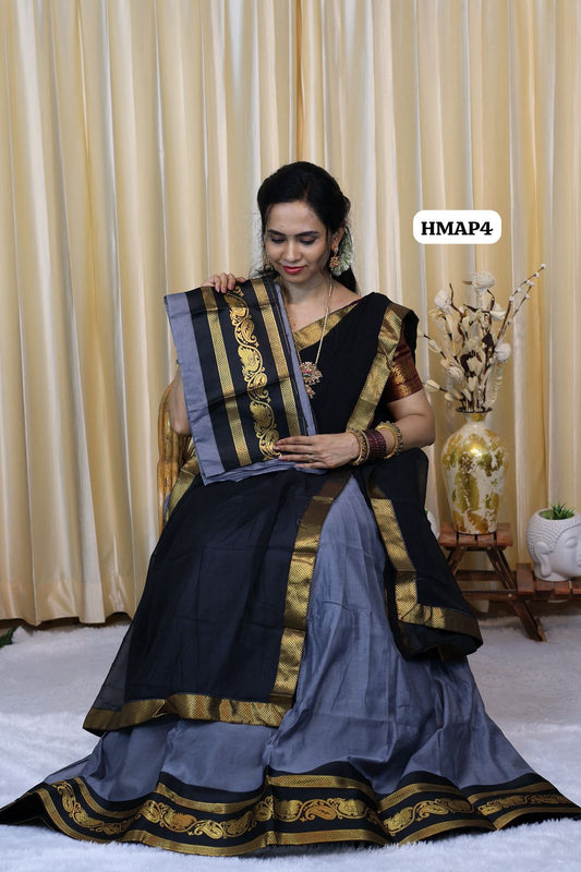 Premium Kanchi half saree stitched with full lining 😍🥳