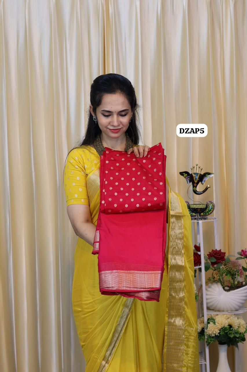 Mysore crepe silk saree 🥳