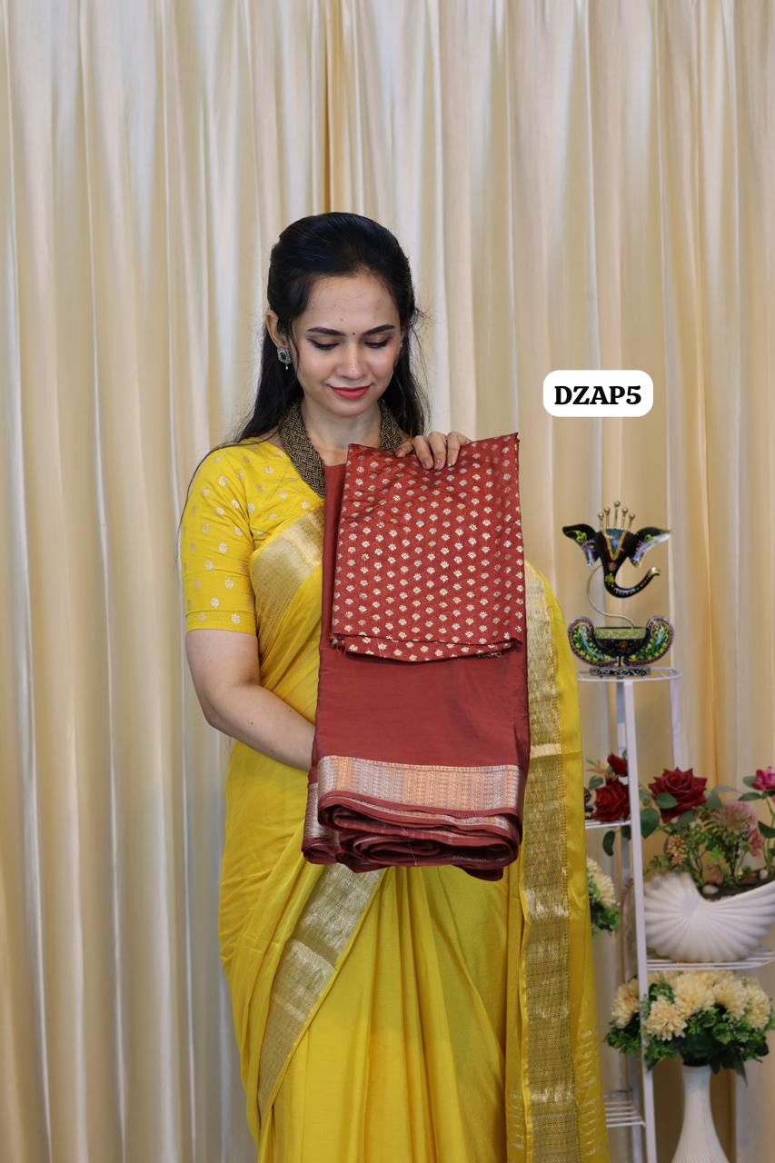 Mysore crepe silk saree 🥳