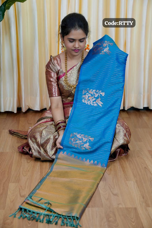 Semi silk saree🥰⏰️