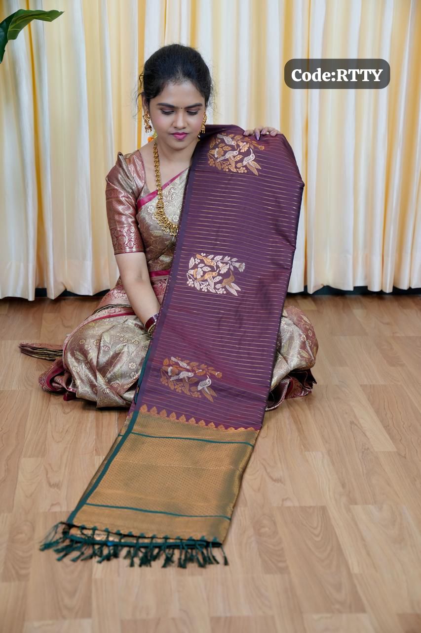 Semi silk saree🥰😎⏰️