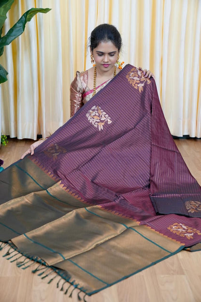 Semi silk saree🥰😎⏰️