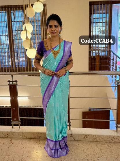 Kanchi semi silk saree🥰😎📚⛳️