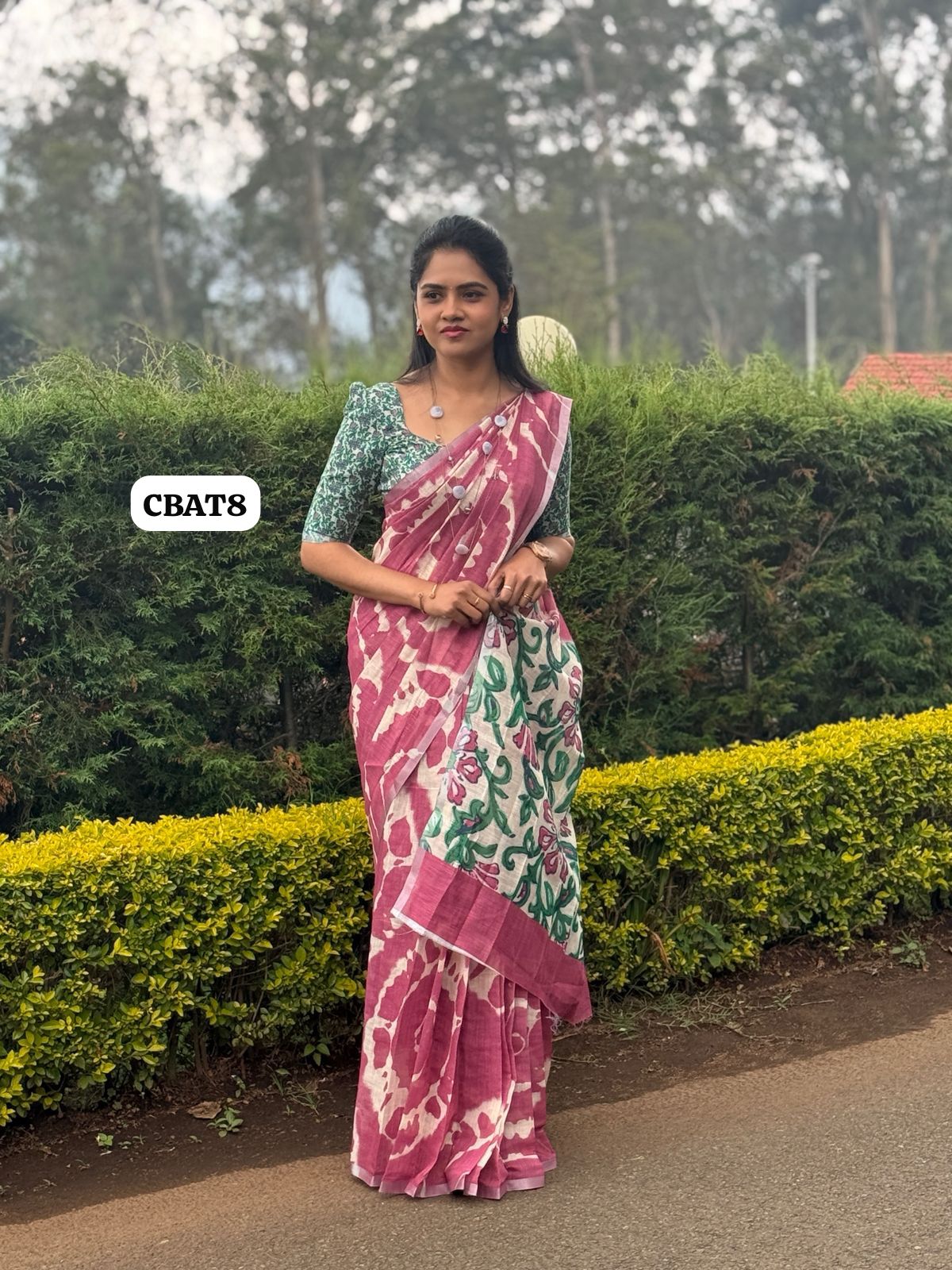 Linen cotton saree🥰😎📚
