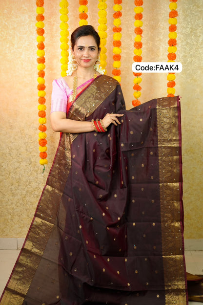 Soft silk with mirror work sarees😍🥳