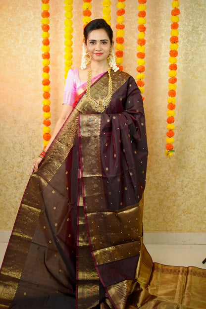 Soft silk with mirror work sarees😍🥳