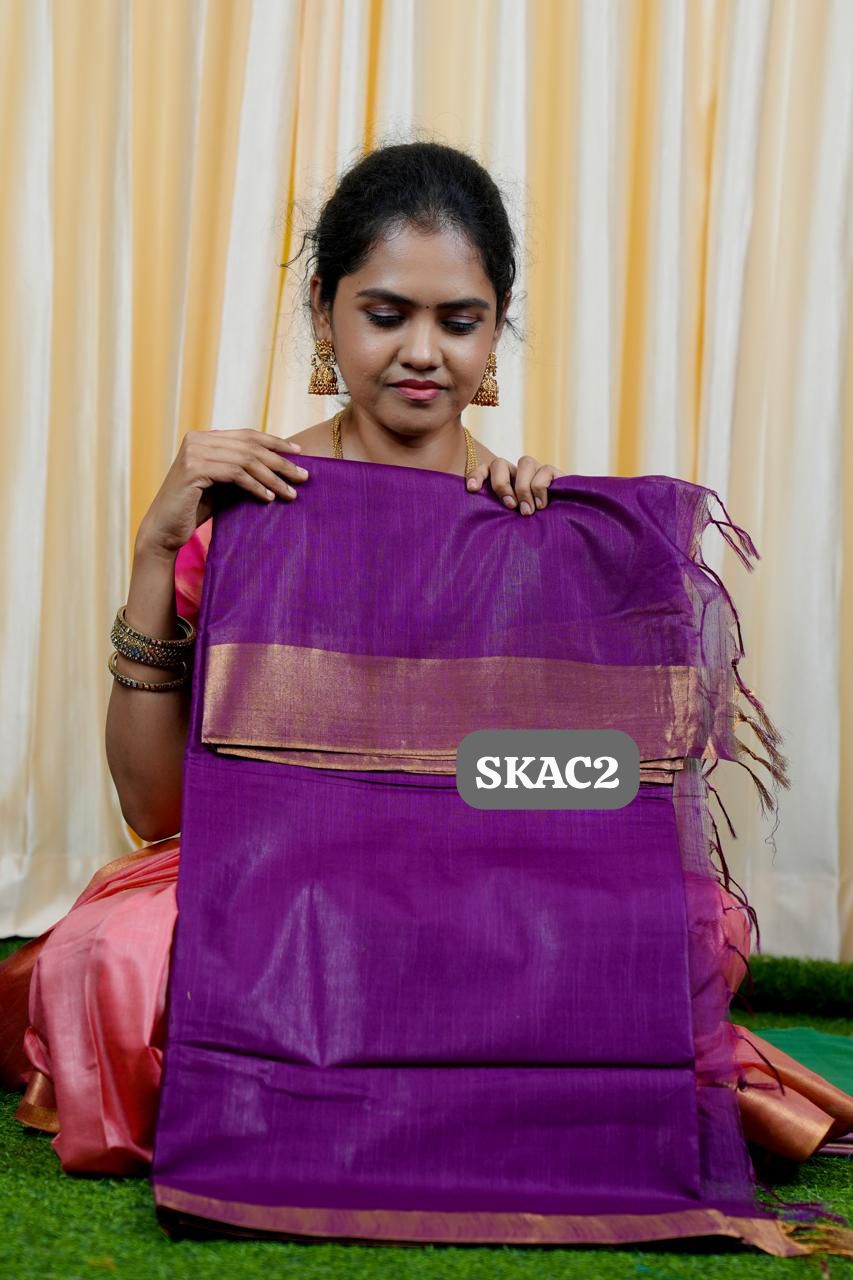 Raw silk sarees with Running blouse🍄✅