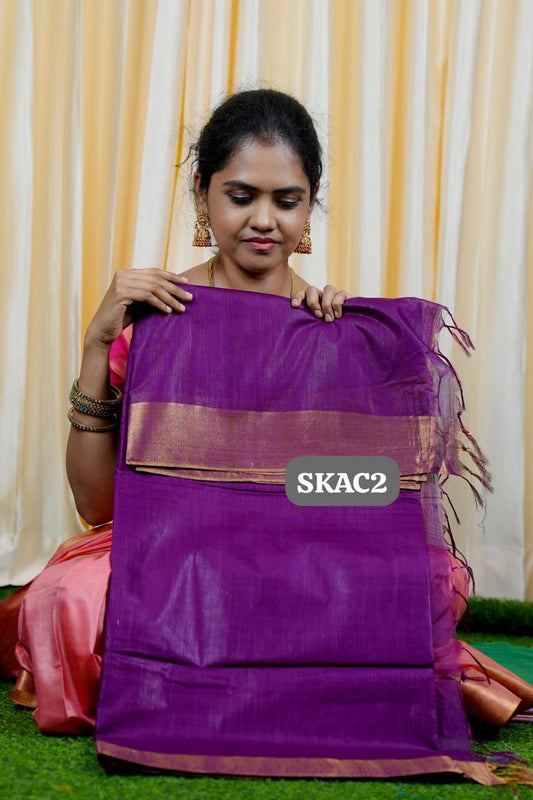 Raw silk sarees with Running blouse🍄✅