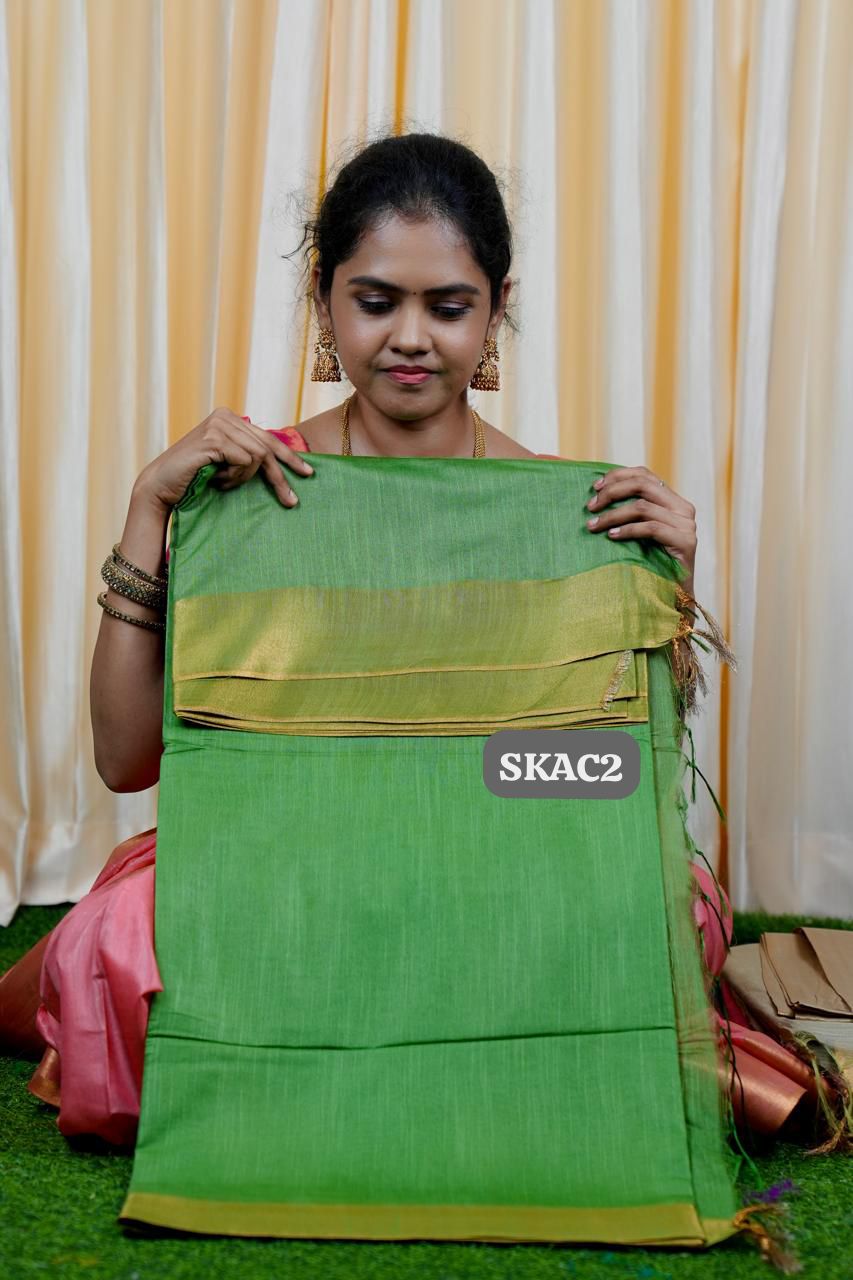 Raw silk sarees with Running blouse🍄✅